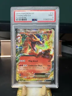Charizard EX 12/106 Flashfire Holo PSA 9 Ultra Rare English 2014 Pokemon TCG - Image 1
