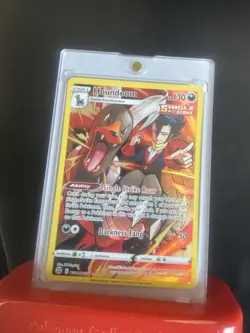 Pokemon TCG Houndoom 104/189 Rare Single Strike 130 HP Darkness Sword & Shield - Image 1