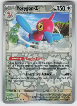 Porygon-Z 144/182 Rare Paradox Rift Pokemon Reverse Holo Near Mint - Image 1