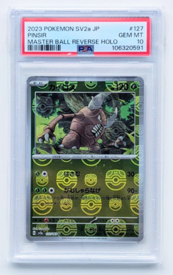 PINSIR MASTER BALL REVERSE HOLO #127 PSA 10 Pokemon Japanese SV2a - Pokemon 151 - Image 1