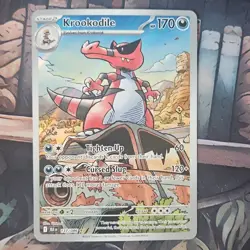 Pokemon TCG Krookodile 137/086 Black Bolt Holo Illustration Rare 170 HP English - Image 1