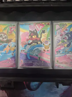 Pokemon TCG First Partner Illustration Collection Gen 7 Rowlet+litten+popplio - Image 3