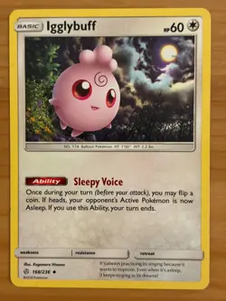 Igglybuff 168/236 Regular Uncommon LP - Cosmic Eclipse 2019 - Pokemon TCG - Image 1