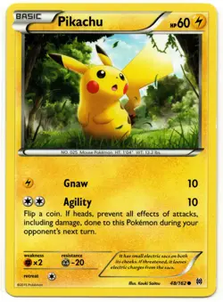 Pikachu Breakthrough #48/162 Common Near Mint-Lightly Played Pokemon TCG - Image 1