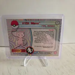 2000 Topps Pokemon MEW #151 Blue Logo TV Animation Edition Non-Holo Ex-NM - Image 2