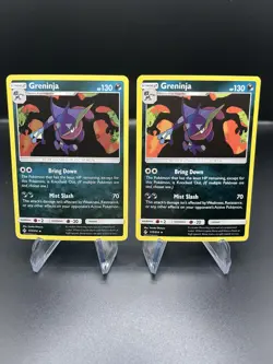 Pokemon TCG: Greninja 117/214 Sun & Moon Unbroken Bonds Holo & Reverse Holo LP - Image 2