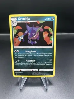 Pokemon TCG: Greninja 117/214 Sun & Moon Unbroken Bonds Holo & Reverse Holo LP - Image 3