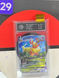 Pokemon TCG Chinese Sword & Shield CSHC 003 HR Flareon VMAX Grade10 - Image 1