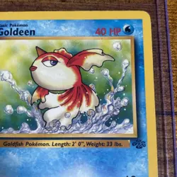 1st Edition Goldeen 53/64 Jungle Common Pokemon TCG Vintage WOTC 1999 MP - Image 3