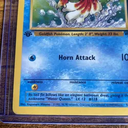 1st Edition Goldeen 53/64 Jungle Common Pokemon TCG Vintage WOTC 1999 MP - Image 5
