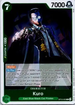 Kuro R Adventure on Kami's Island OP15-025 NM ONE PIECE CCG - Image 1