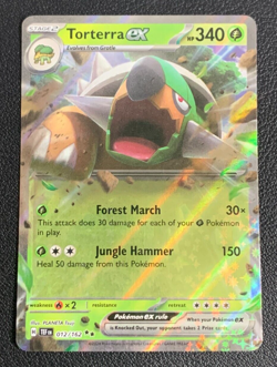 Torterra ex 012/162 Temporal Forces Double Rare Pokemon TCG Card NM - Image 1