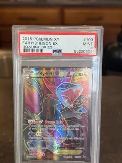 PSA 9 Hydreigon EX 103/108 XY Roaring Skies 2015 Pokemon Card Full Art Holo Foil - Image 2