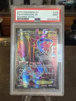 PSA 9 Hydreigon EX 103/108 XY Roaring Skies 2015 Pokemon Card Full Art Holo Foil - Image 3
