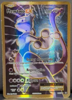 Mewtwo EX Full Art Holo XY Evolutions Pokemon TCG Card 103/108 Ultra Rare LP - Image 1
