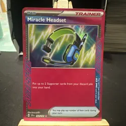 Miracle Headset 183/191 SV Surging Sparks ACE SPEC Rare Pokemon Card - NM - Image 1