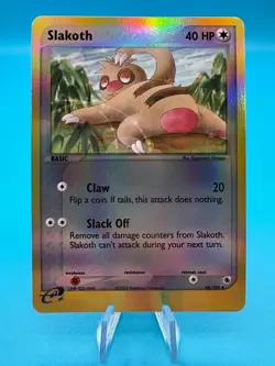 Slakoth 45/109 Reverse Holo EX Ruby & Sapphire Pokemon Card - Image 1