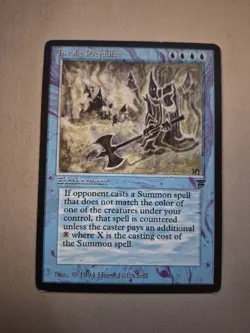 Magic The Gathering Invoke "Prejudice" Legends Rare Banned Card - Image 1