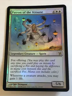Patron Of The Kitsune Foil X1 Betrayers Of Kamigawa NM Cond See Pics Front Back - Image 1