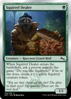 [1x] Squirrel Dealer - Foil Near Mint, English Unstable MTG Magic - Image 1
