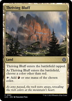 Thriving Bluff #361 | Near Mint | The Lost Caverns of Ixalan Commander Magic MTG - Image 1