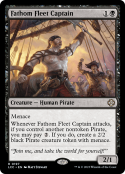 Fathom Fleet Captain #197 | NM | The Lost Caverns of Ixalan Commander Magic MTG - Image 1