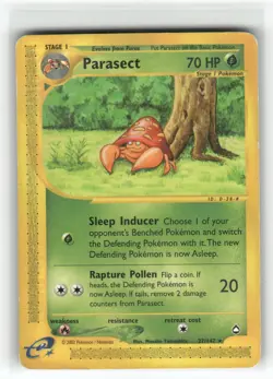 Parasect Aquapolis Rare Pokemon Lightly played - Image 1