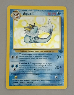 Pokemon TCG Aquali French Vaporeon Jungle Unlimited Holo Rare 12/64 - Image 1