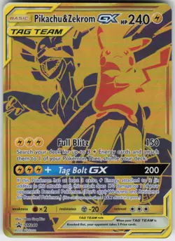 Pikachu & Zekrom GX - SM248 Promo Sun & Moon Promo Pokemon LP - Image 1