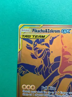 Pikachu & Zekrom GX Tag Team SM248 Promo Sun & Moon Pokemon 2021 - Image 2
