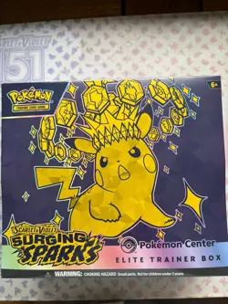 Pokemon TCG | Surging Sparks | Pokemon Center ETB Elite Trainer Box | Sealed - Image 1