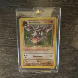 The Pokemon Company Aerodactyl Fossil Holo Rare 1/62 60 HP English 1999 Card - Image 1