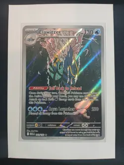 Pokemon Clawitzer 141/132 Me01 Mega Evolution Holo Illustration Rare 130HP Abil… - Image 1