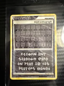 Alph Lithograph THREE - HGSS3: Undaunted - Secret Rare Pokemon Card LP - Image 1