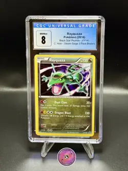2016 Pokemon XY Black Star Promo Steam Siege Blisters Rayquaza #XY141 CGC 8 - Image 1