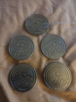 Lot Of 5 Pokemon Flip Coins - Image 2