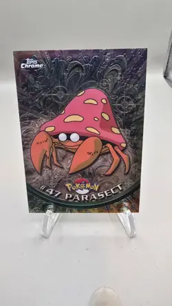 🔥🔥Pokemon 2000 Topps Chrome TV Animation Edition Series 1 Parasect #47🔥🔥 - Image 1