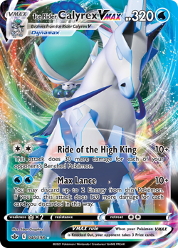 Ice Rider Calyrex VMAX 046/198 - Chilling Reign Pokemon Holo NM/M - Image 1