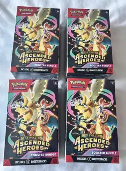 4x Pokemon TCG: Ascended Heroes Booster Bundle New And Sealed IN HAND - Image 1