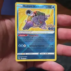 Pokemon Radiant Blastoise Radiant Rare Holo 018/078 Pokemon GO 150HP Ability - Image 4