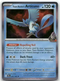 Team Rocket's Articuno 051/182 Holo Destined Rivals Pokemon TCG - Image 1