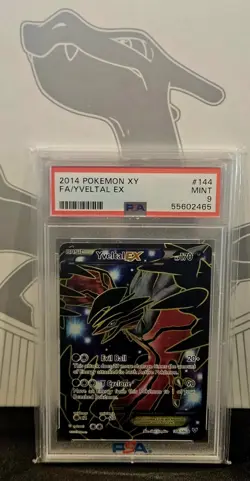 2014 Pokemon XY Yveltal EX Ultra Rare Full Art Holo # 144 PSA 9 MINT LOW POP - Image 4