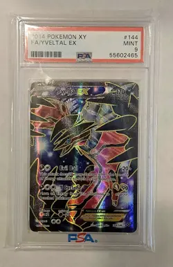 2014 Pokemon XY Yveltal EX Ultra Rare Full Art Holo # 144 PSA 9 MINT LOW POP - Image 5