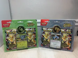 Pokemon Mega Evolution Ascended Heroes 2 Pack Blister Collection Larry And Erika - Image 1