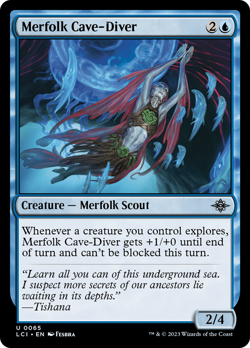 Merfolk Cave-Diver #65 | Near Mint | The Lost Caverns of Ixalan Magic MTG - Image 1