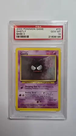 PSA 10 Gastly - Base Set 2 - 75/130 - Pokemon TCG - Image 1