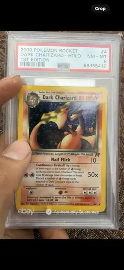 2000 Pokemon Rocket Dark Charizard Holo 1st Edition #4 PSA 8 NM-MT Up For Grabs! - Image 1