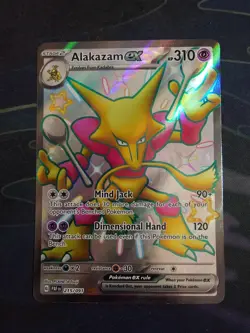 Alakazam ex 215/091 Shiny Ultra Rare Paldean Fates Pokemon LP - Image 1