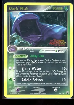 Dark Muk 16/109 Rare Team Rocket Returns Pokemon Reverse Holo Lightly Played - Image 1