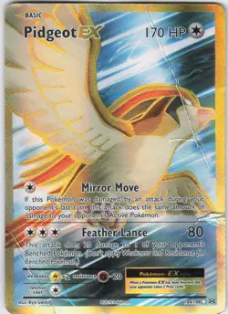 Pidgeot EX 104/108 Ultra Rare Evolutions Pokemon Damaged - Image 1